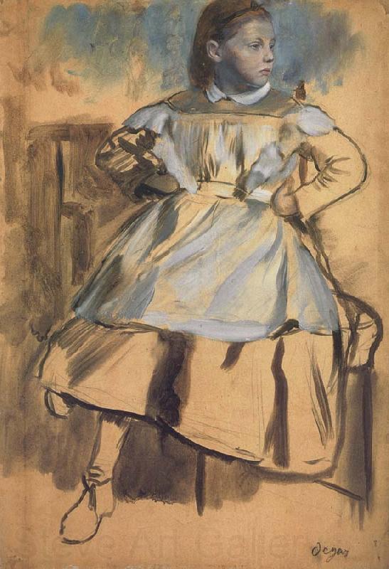 Edgar Degas Glulia Bellelli,Study for the belletti Family Norge oil painting art